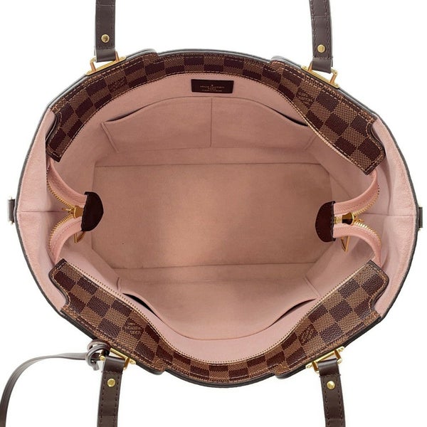 ルイヴィトン トートバッグ ダミエ・エベヌ/トリヨンレザー ジャージー N44041 ヴィトン バッグ 2way ショルダーバッグ