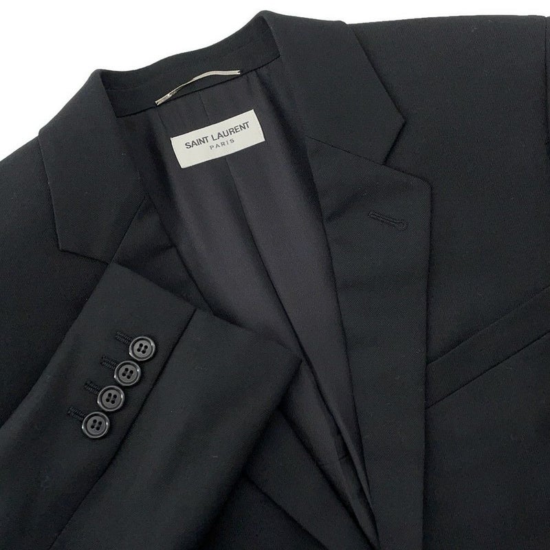 サンローランパリ ジャケット 2Bテーラード メンズサイズ44 507472 SAINT LAURENT PARIS 黒