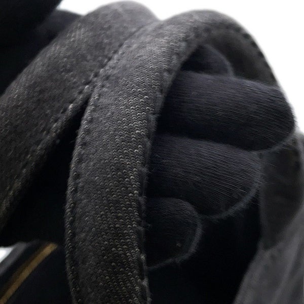 プラダ トートバッグ カナパ CANAPA デニム 1BG439 PRADA 2wayショルダーバッグ 黒