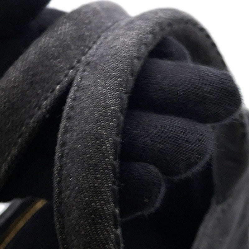 プラダ トートバッグ カナパ CANAPA デニム 1BG439 PRADA 2wayショルダーバッグ 黒