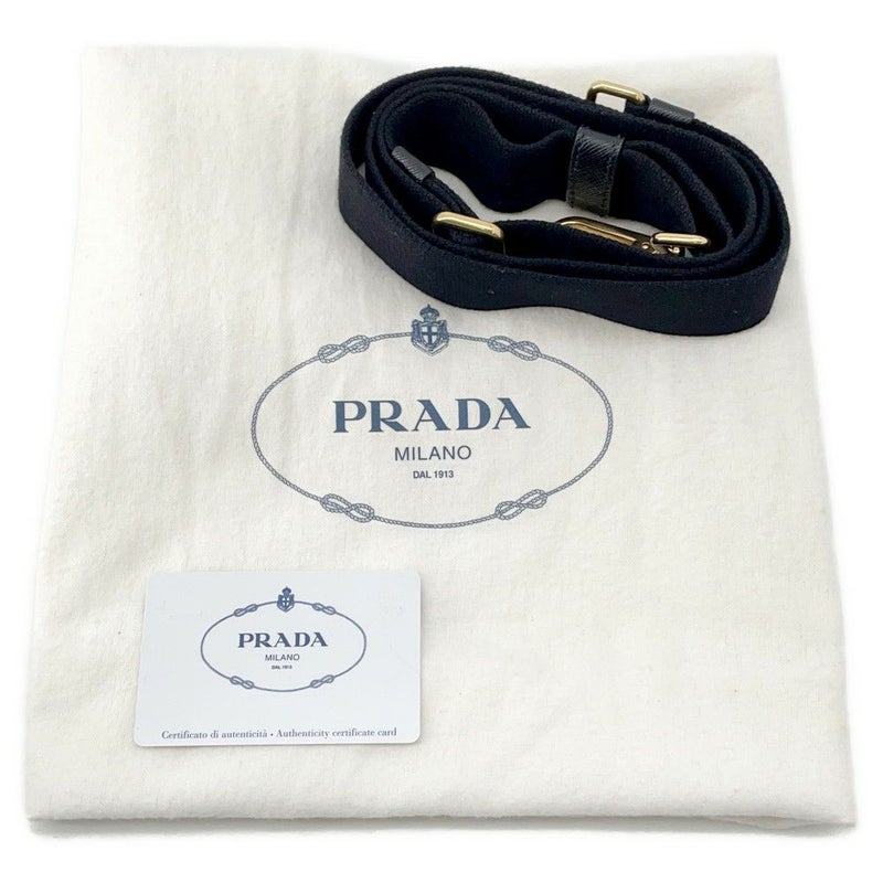 プラダ トートバッグ カナパ CANAPA デニム 1BG439 PRADA 2wayショルダーバッグ 黒