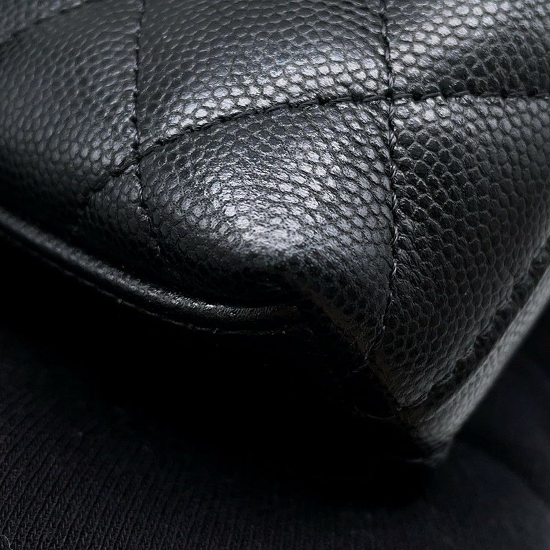 シャネル ハンドバッグ マトラッセ ココハンドル ミニミニ キャビアスキン AP4244 2wayチェーンショルダーバッグ 黒