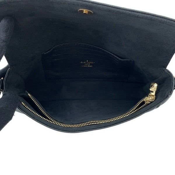 ルイヴィトン チェーンウォレット モノグラム・アンプラント ウォレット オン チェーン・アイビー M82154 2way 黒 ブラック