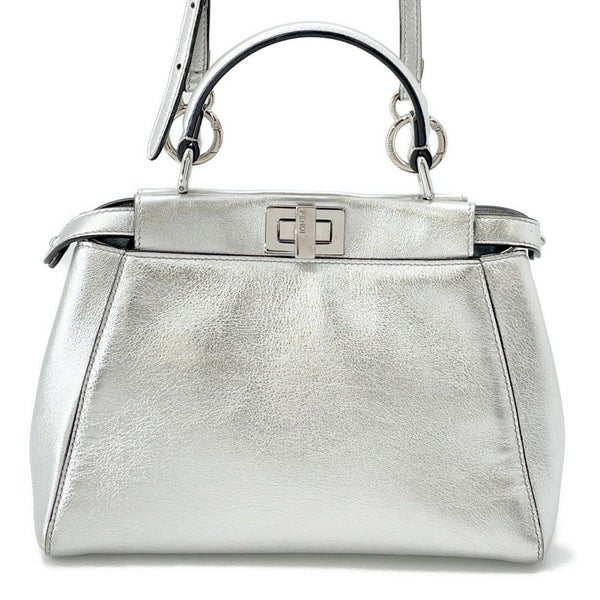 フェンディ ハンドバッグ ミニ ピーカブー セレリア レザー FENDI 2wayショルダー