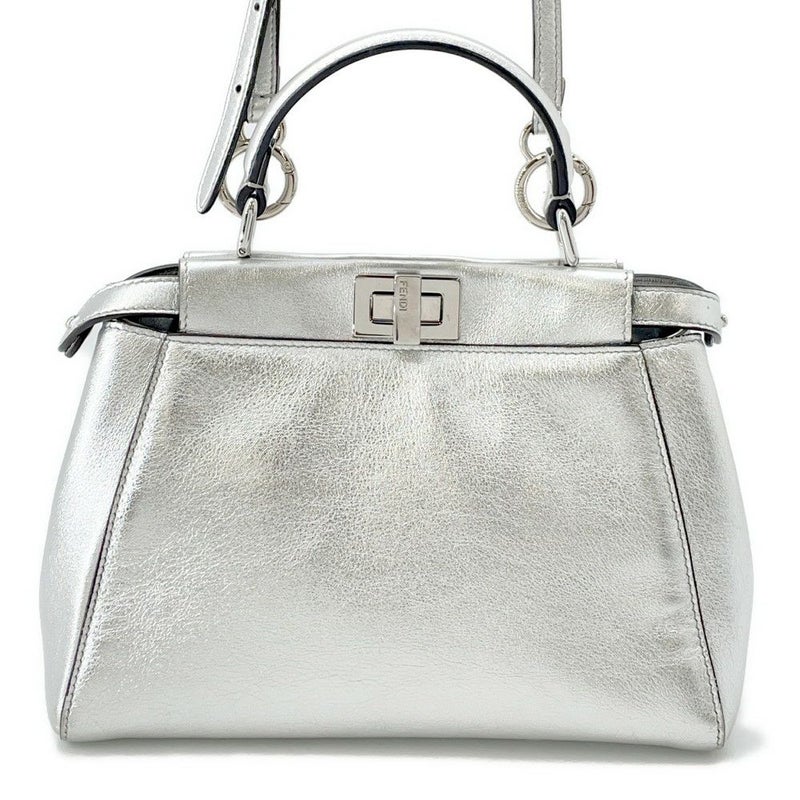 フェンディ ハンドバッグ ミニ ピーカブー セレリア レザー FENDI 2wayショルダー