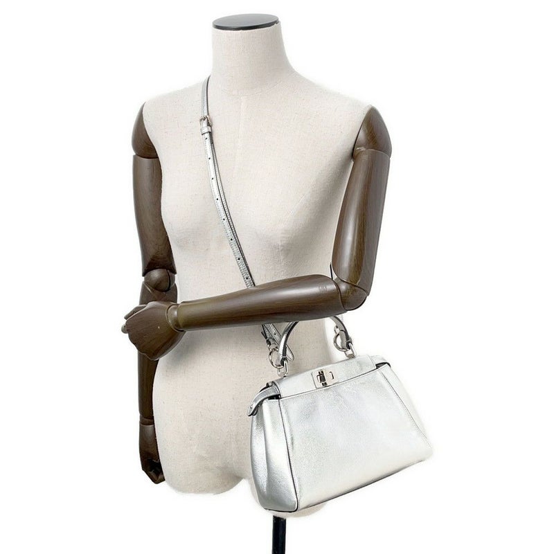 フェンディ ハンドバッグ ミニ ピーカブー セレリア レザー FENDI 2wayショルダー