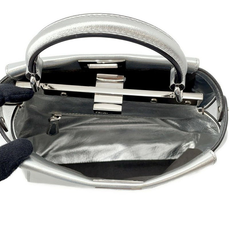 フェンディ ハンドバッグ ミニ ピーカブー セレリア レザー FENDI 2wayショルダー