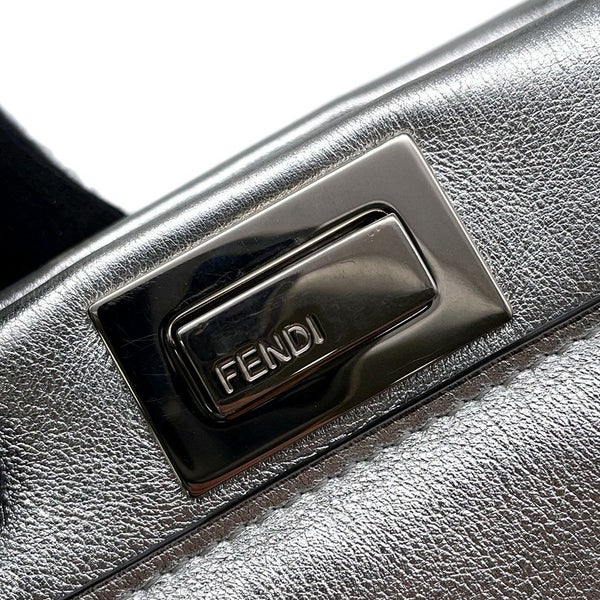 フェンディ ハンドバッグ ミニ ピーカブー セレリア レザー FENDI 2wayショルダー
