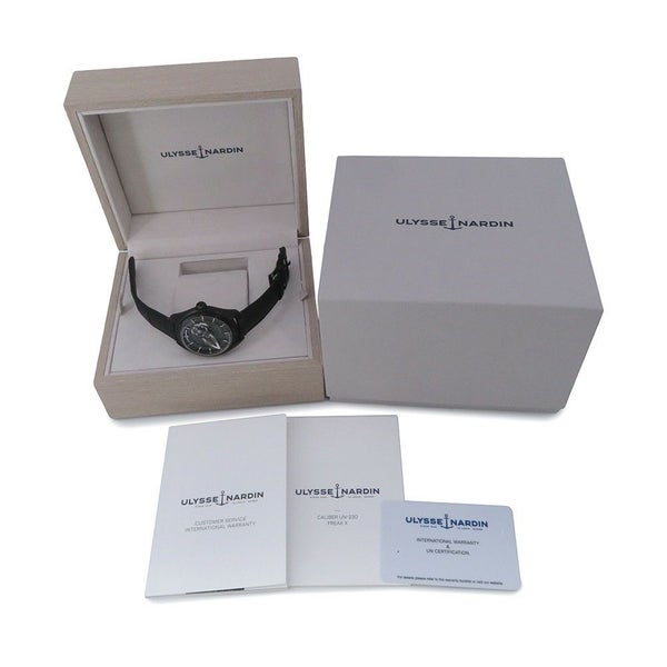 ユリスナルダン フリークX 2303-270 ULYSSE NARDIN 腕時計 黒文字盤