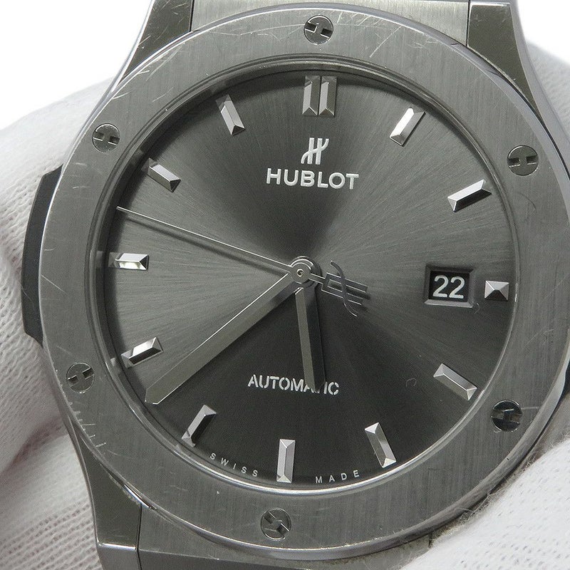 ウブロ クラシック・フュージョン チタニウム レーシンググレー 542.NX.7071.LR グレー文字盤