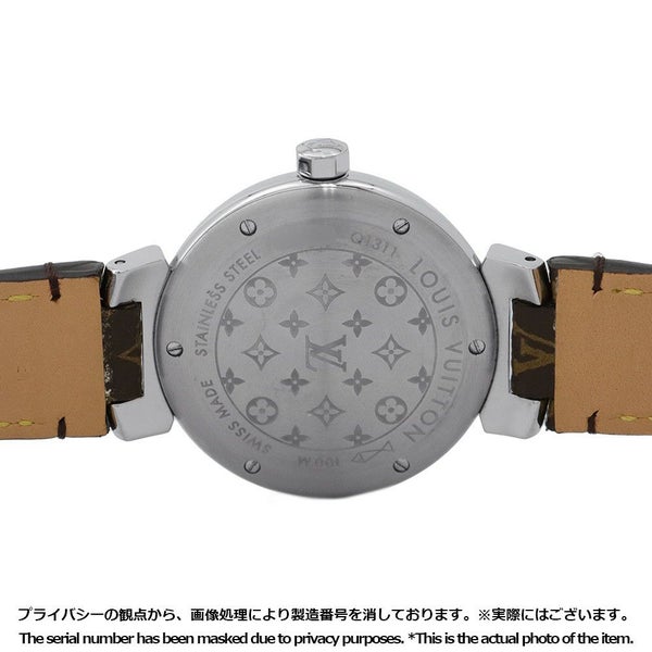 ルイヴィトン タンブール Q1311 LOUIS VUITTON 腕時計 ブラウン文字盤