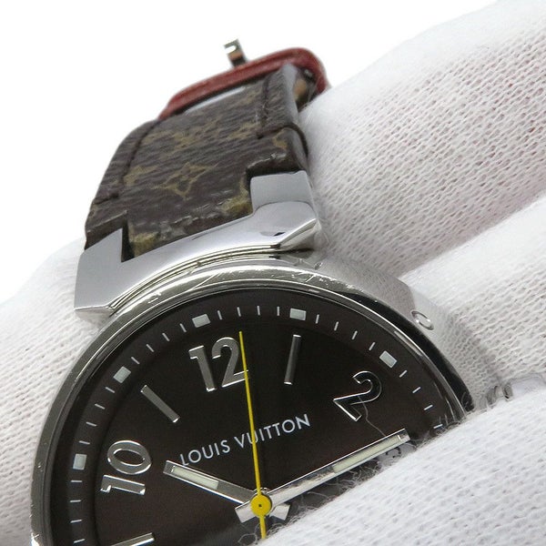 ルイヴィトン タンブール Q1311 LOUIS VUITTON 腕時計 ブラウン文字盤
