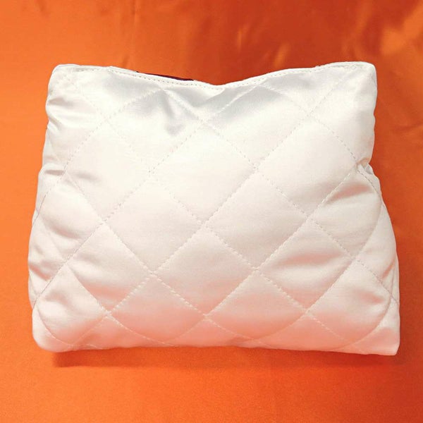 バッグクッション ケリー25 専用 まくら サテン ホワイト 型崩れ防止 保管用 ボリード27 即納 ギャラリーレア オリジナル 新品 保存袋付き プレゼント ご褒美