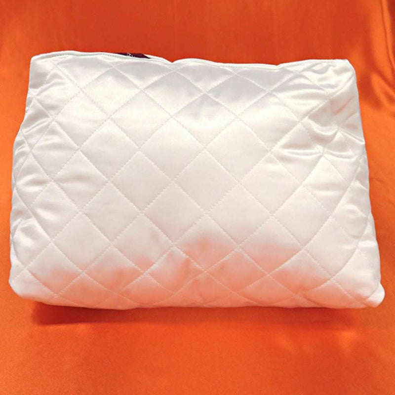 バッグクッション バーキン35 専用 まくら サテン ホワイト 型崩れ防止 保管用 ボリード35 バーキン40 新品 保存袋付き プレゼント
