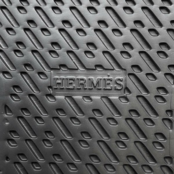 エルメス スニーカー ハッピー カーフレザー レディースサイズ38 HERMES 靴 黒