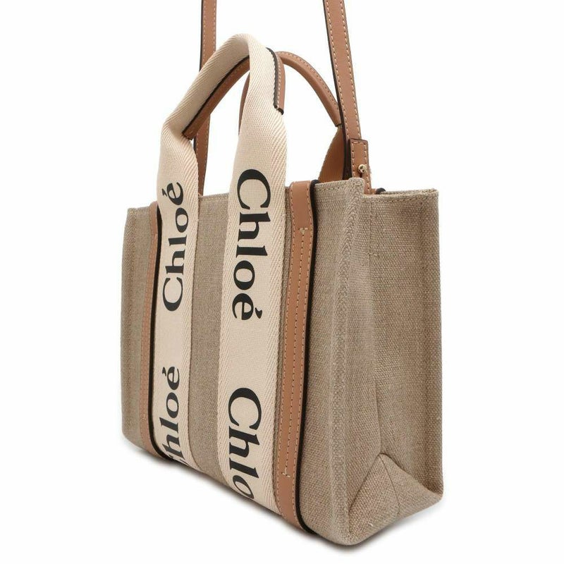 クロエ ハンドバッグ ウッディ トート スモール キャンバス CHC22AS397I2690Z Chloe バッグ 2wayショルダーバッグ