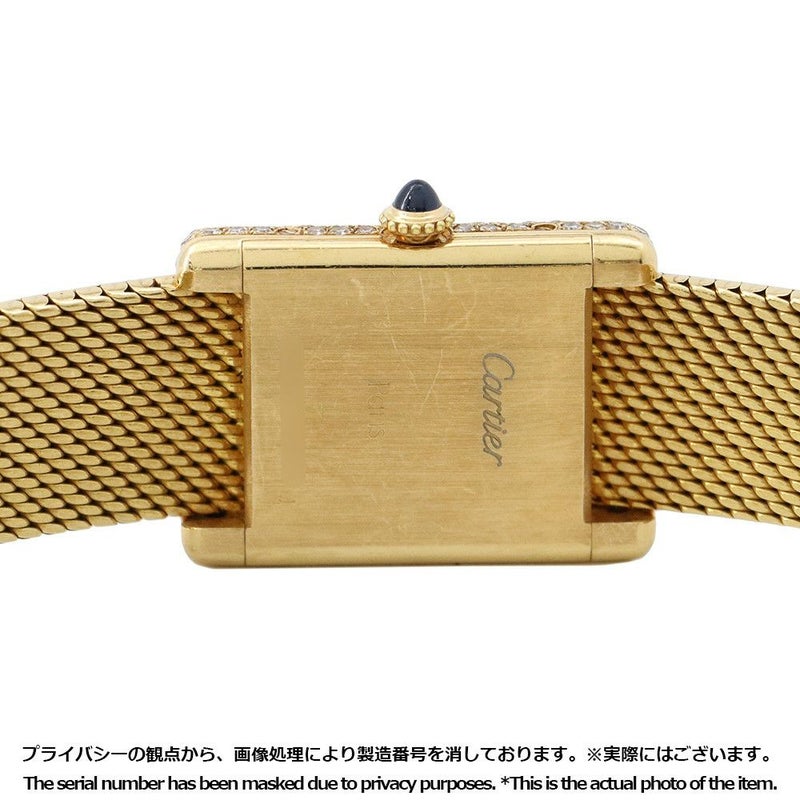 カルティエ タンク ルイ MM ダイヤ Cartier 腕時計 白文字盤