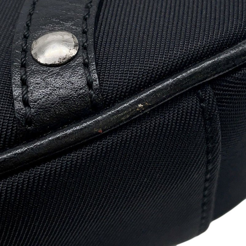 バーバリー ショルダーバッグ チェック キャンバス レザー BURBERRY バッグ 黒