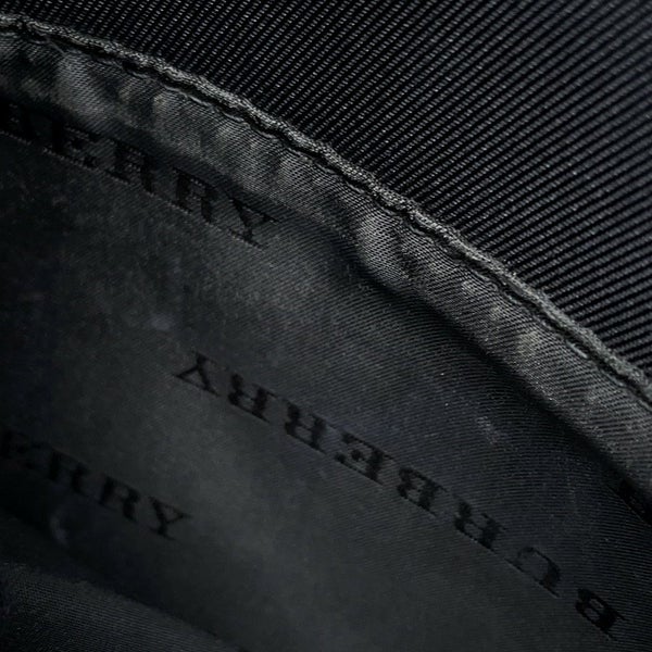 バーバリー ショルダーバッグ チェック キャンバス レザー BURBERRY バッグ 黒