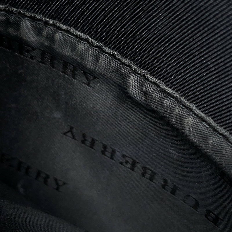 バーバリー ショルダーバッグ チェック キャンバス レザー BURBERRY バッグ 黒
