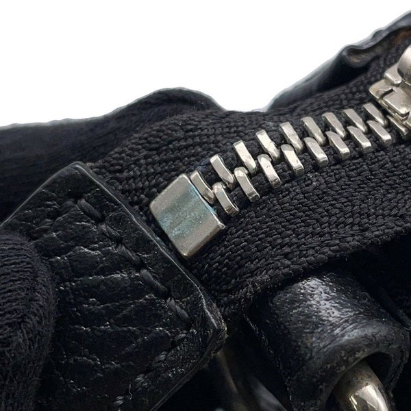 バーバリー ショルダーバッグ チェック キャンバス レザー BURBERRY バッグ 黒