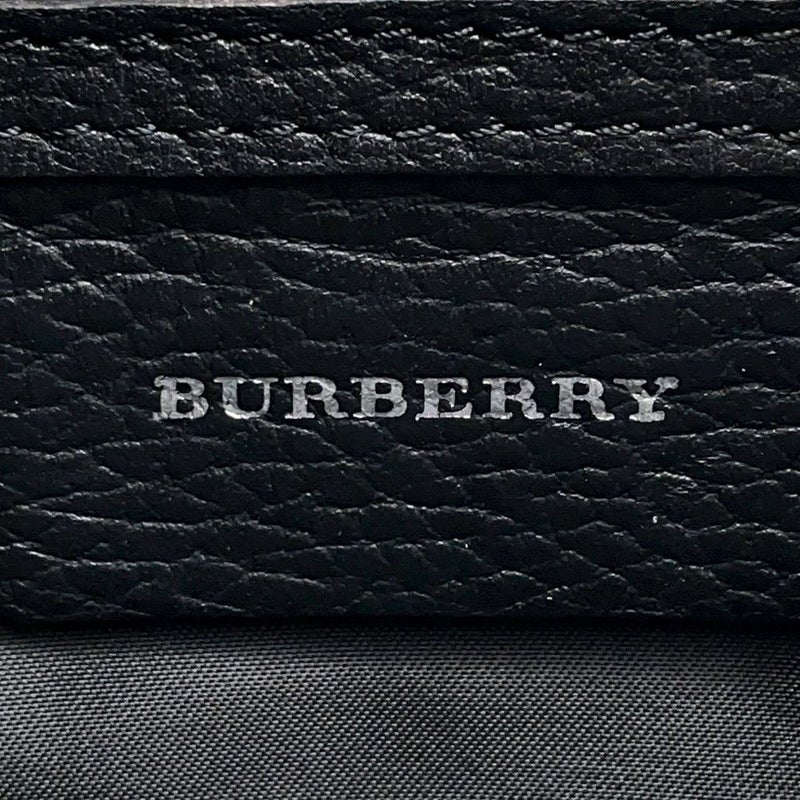 バーバリー ショルダーバッグ チェック キャンバス レザー BURBERRY バッグ 黒