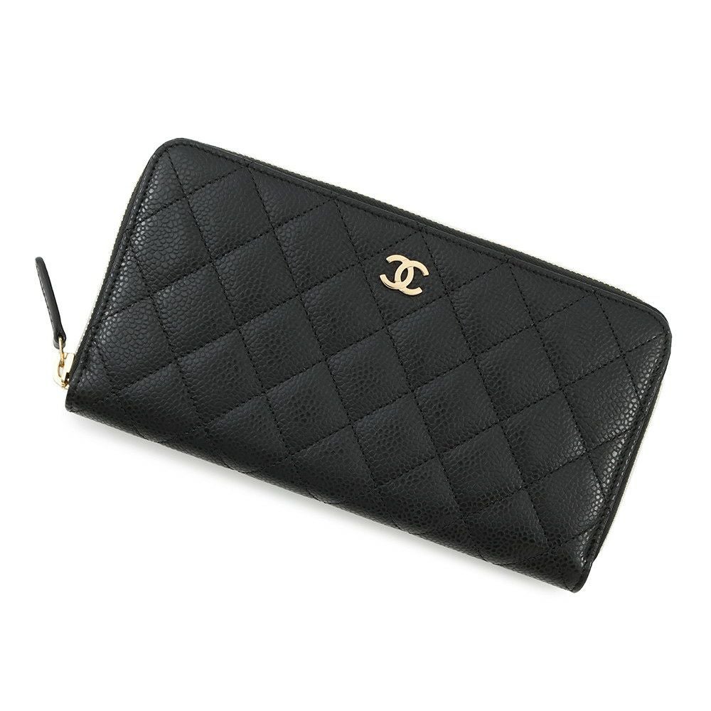 【極上美品】CHANEL シャネル マトラッセ キャビアスキン 長財布 CHANEL（シャネル） ラウンドファスナー長財布 A50097 マトラッセ
