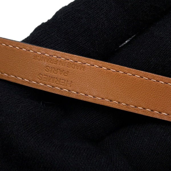 エルメス ブレスレット ケリー ドゥブルトゥール ブラック/ピンクゴールド金具 ボックスカーフ B刻印 黒