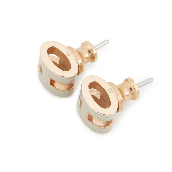 エルメス ピアス ミニ・ポップアッシュ マロングラッセ/ピンクゴールド金具 Hモチーフ HERMES Pop H ポップH