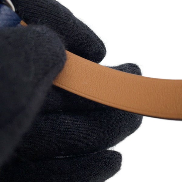 エルメス ブレスレット トゥナイト ネイビー/シルバー金具 エプソン B刻印 サイズT5 HERMES メンズ アクセサリー