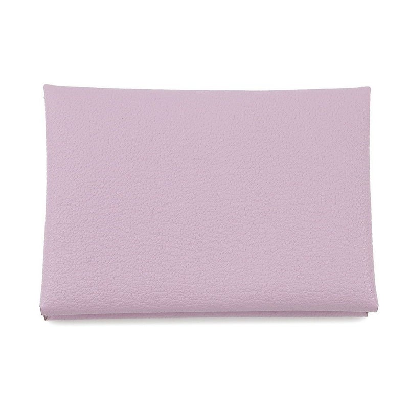 エルメス コインケース カルヴィ デュオ モーヴシルベストル/シルバー金具 シェブルミゾル U刻印 財布 シェーブル