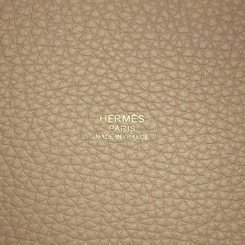 エルメス ハンドバッグ ピコタンロックPM ベージュマルファ/ゴールド金具 トリヨンクレマンス W刻印