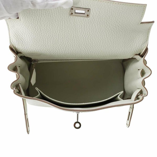 エルメス ハンドバッグ ケリー25 内縫い マッシュルーム/シルバー金具 トゴ B刻印 2wayショルダー