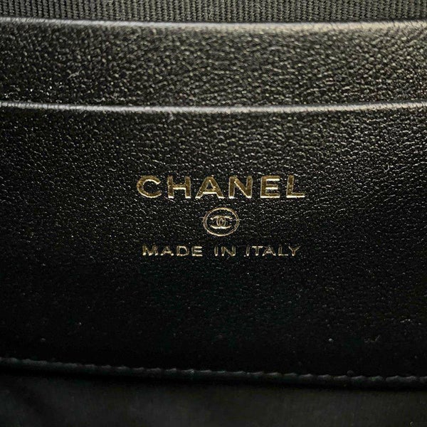 シャネル ボディバッグ ココマーク マトラッセ ハートチェーン キャビアスキン AP3761 CHANEL 黒 ショルダーバッグ