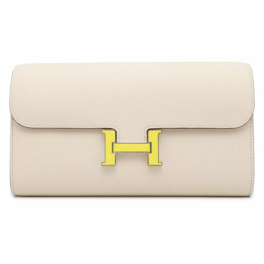 ☆エルメス 長財布 コンスタンス トゥーゴー ロング ナタ/ラッカー金具