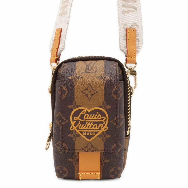 ルイヴィトン ショルダーバッグ モノグラム ダブル フォン ポーチ LV MADE NIGO M81005 メンズ