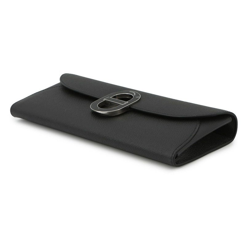 エルメス 長財布 シェーヌダンクル マイヨン トゥーゴー ブラック/ブラック金具 エプソン W刻印 エルメス 財布 黒