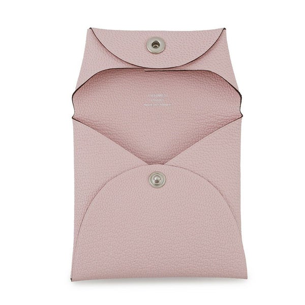 エルメス コインケース バスティア ローズサクラ シェブルミゾル W刻印 HERMES 小銭入れ
