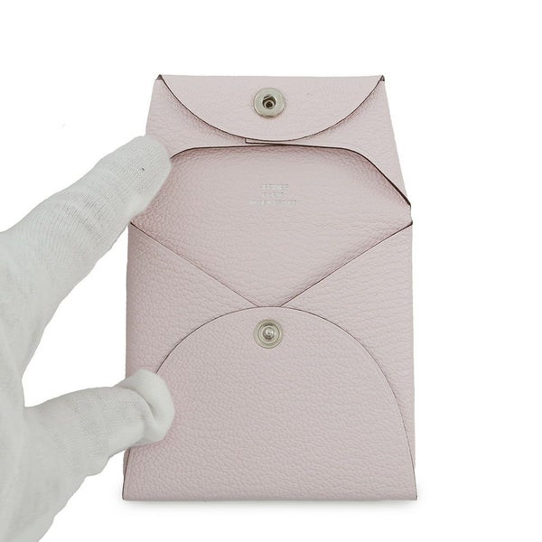 エルメス コインケース バスティア ローズダーリン シェブルミゾル W刻印 HERMES 小銭入れ