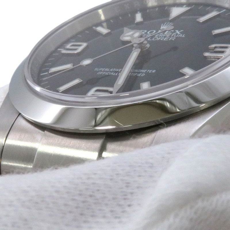 ロレックス エクスプローラー1 40 ランダムシリアル ルーレット 224270 ROLEX 腕時計 黒文字盤