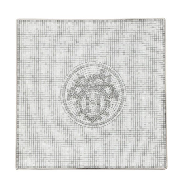 エルメス プレート ポーセリン モザイク 24 プラチナ ヴァンキャトル HERMES 食器 皿 トレー