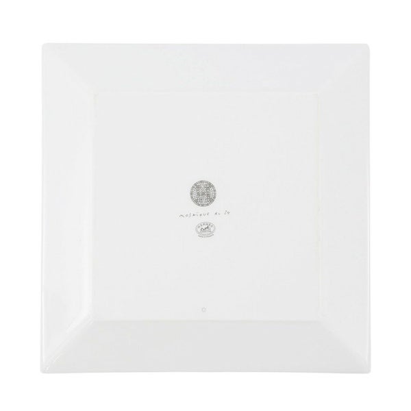 エルメス プレート ポーセリン モザイク 24 プラチナ ヴァンキャトル HERMES 食器 皿 トレー