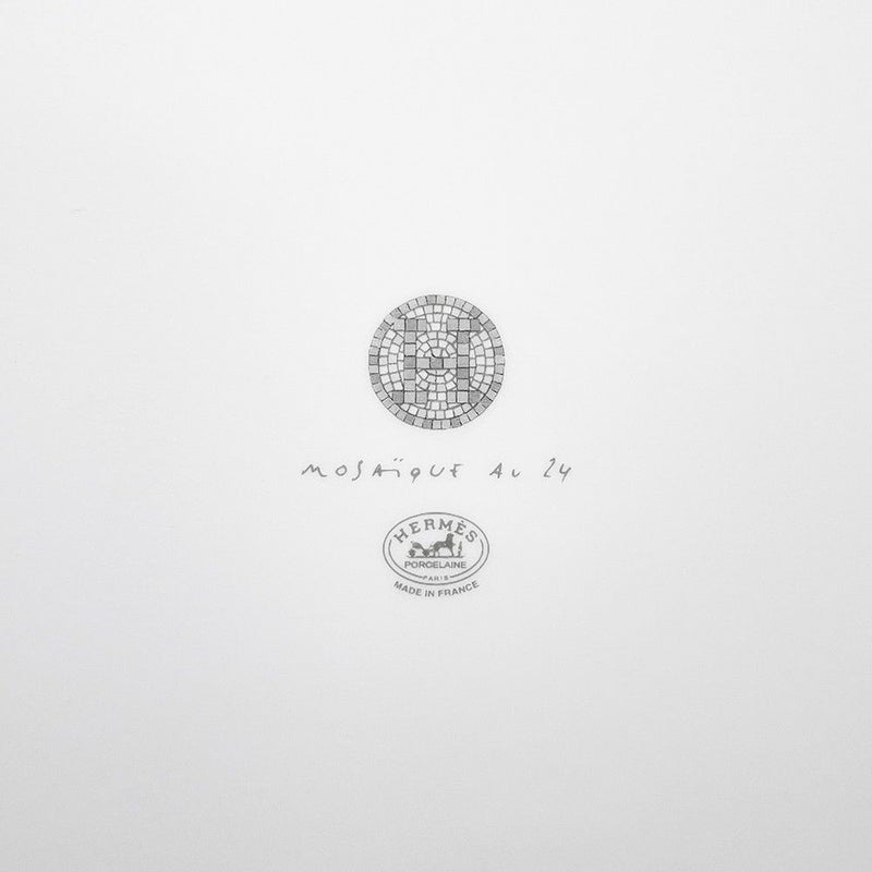 エルメス プレート ポーセリン モザイク 24 プラチナ ヴァンキャトル HERMES 食器 皿 トレー