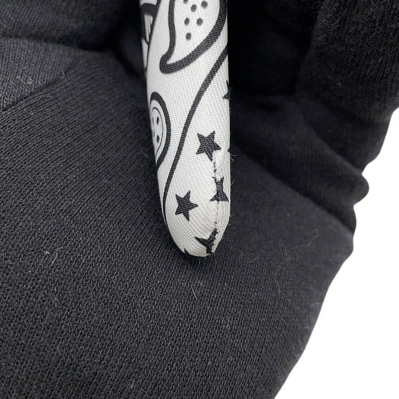 エルメス カチューシャ ジナ ジグザグ シルク HERMES ヘアアクセサリー 白 黒