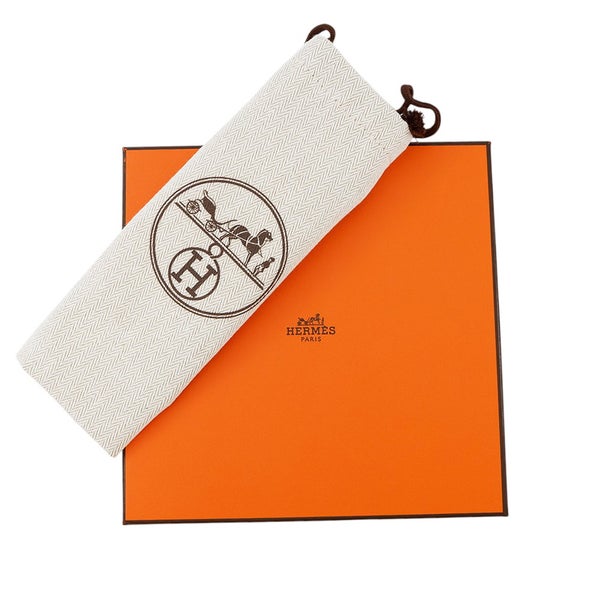 エルメス カチューシャ ジナ ジグザグ シルク HERMES ヘアアクセサリー 白 黒