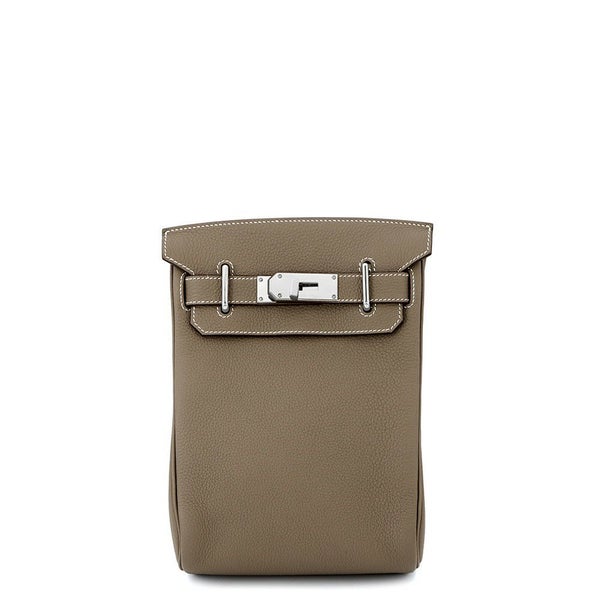 エルメス ボディバッグ ケリー アッカドPM エトゥープ/シルバー金具 トゴ W刻印 HERMES メンズ