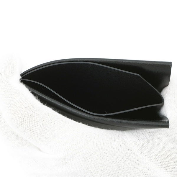 エルメス カードケース Hセリエ ブラック ボックスカーフ W刻印 HERMES カード 黒