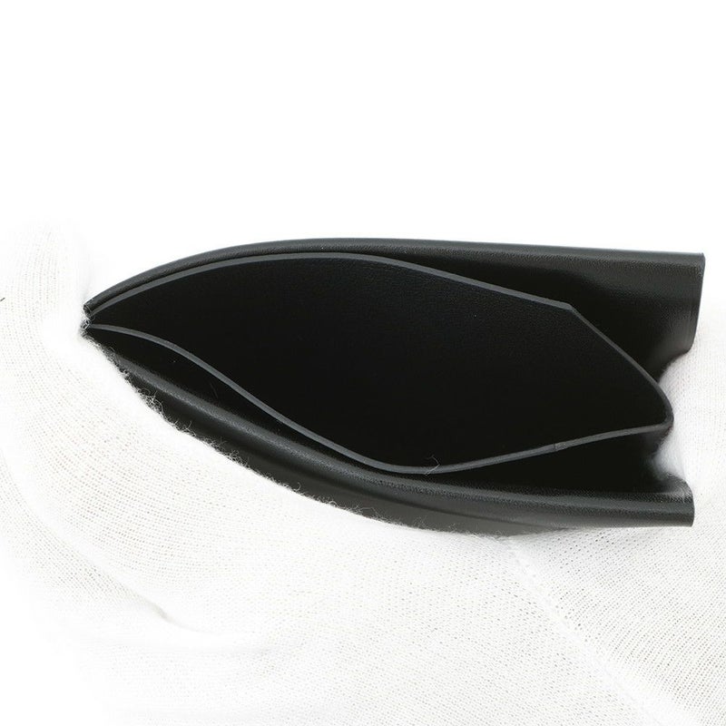 エルメス カードケース Hセリエ ブラック ボックスカーフ W刻印 HERMES カード 黒