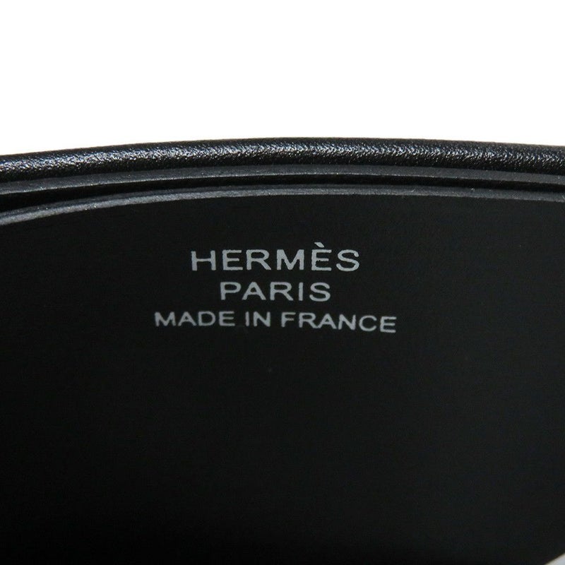 エルメス カードケース Hセリエ ブラック ボックスカーフ W刻印 HERMES カード 黒