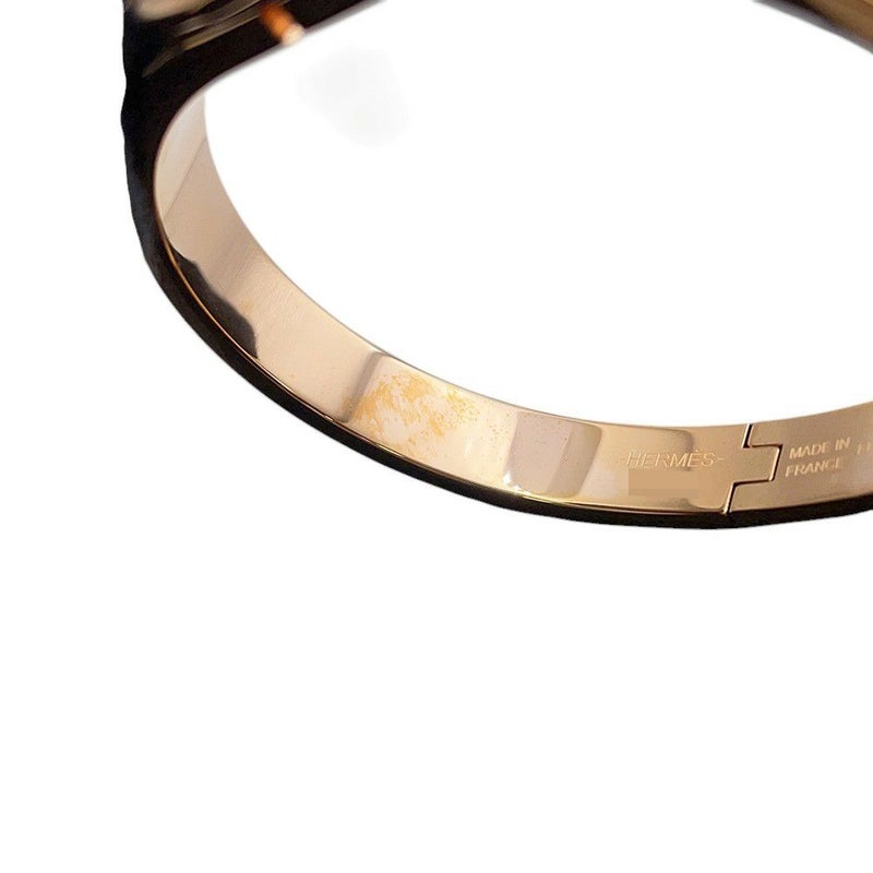 エルメス ブレスレット シェーヌダンクル ミニクリック PM マロングラッセ/ピンクゴールド金具